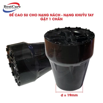 [Quà Tặng] Đế Cao Su Dành Cho Nạng Chống Nách, Nạng Khuỷu Tay, Gậy Chống 1 Chân BestCare Loại Cao Cấp