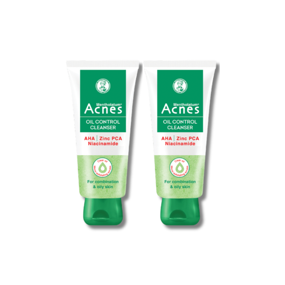 Combo 2 x Sữa rửa mặt kiểm soát nhờn ngăn ngừa mụn dạng gel Acnes Oil Control Cleanser 100g