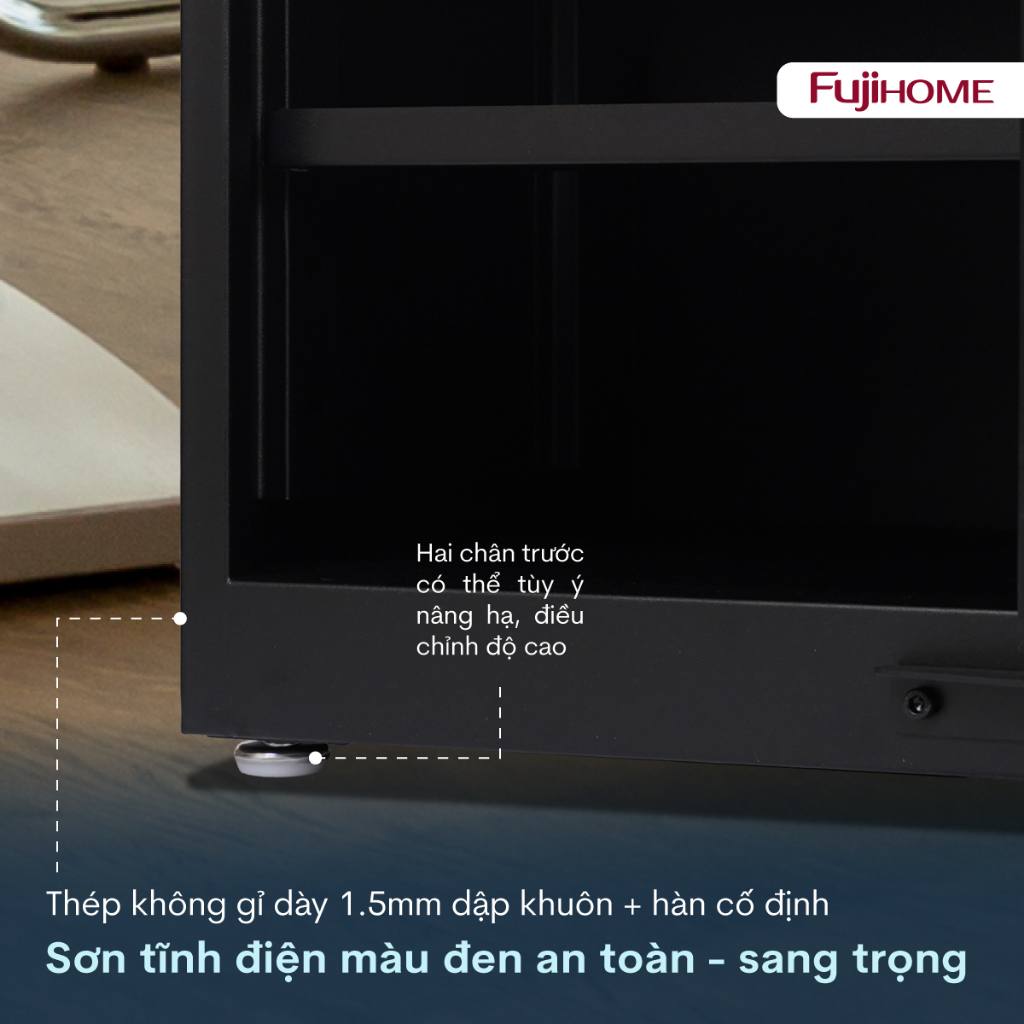Tủ chống ẩm FUJIHOME 30L DC-30E  tủ hút ẩm bảo vệ thiết bị điện tử ống kính máy ảnh điều chỉnh độ ẩm