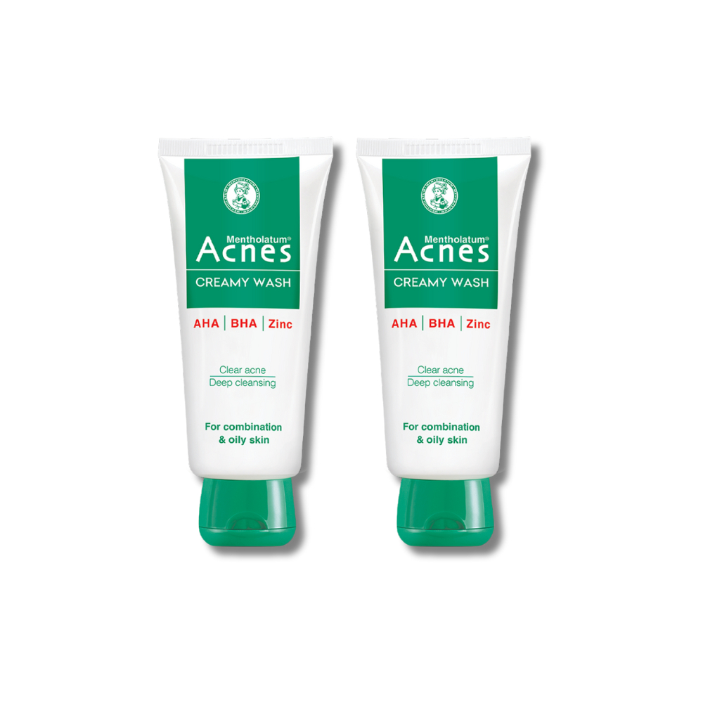 Combo 2 x Sữa rửa mặt ngăn ngừa mụn Acnes Creamy Wash 100g