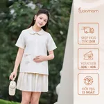 [GIỚI HẠN] Set Bộ Bầu Áo Công Sở Và Chân Váy Xếp Ly Nữ Thanh Lịch Chất Chéo Hàn Cao Cấp - JTVB113 — ảnh 1