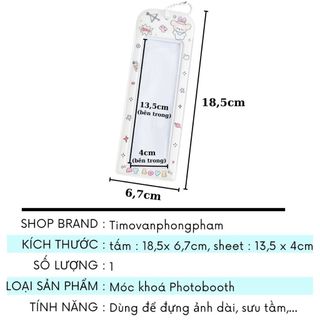 Móc Khóa Photobooth Đựng Ảnh Card Siêu Xinh Đồ Sưu Tầm Timo PK20