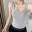 Áo Ba Lỗ Hai Dây Bản To Dáng Dài Ôm Body Áo 2 Dây Bản To Sát Nách Chất thun gân 3L02 RUSY