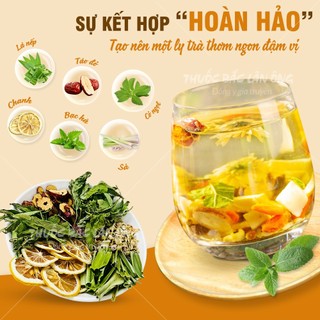 Trà thảo mộc thơm miệng 5-10 set, trà thơm miệng, khử mùi, giúp hơi thở thơm mát - Lãn Ông