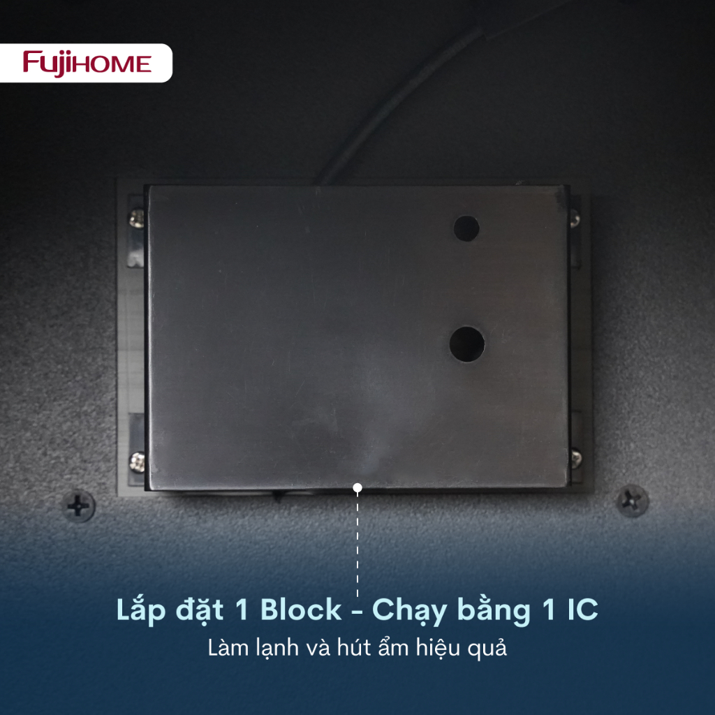 Tủ chống ẩm nhập khẩu FUJIHOME 50L DC-50E, Tủ hút ẩm máy ảnh ống kính điện tử - màn hình led có đèn