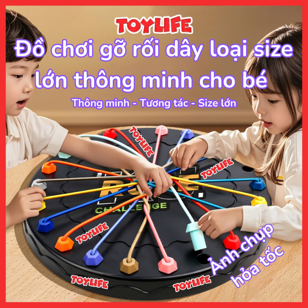 Đồ chơi gỡ rối dây loại size lớn thông minh cho bé trò chơi tháo gỡ dây ...