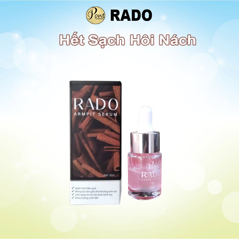 Serum Hôi Nách RADO 2 in 1 , Đánh bay mùi hôi nách, hôi chân, mùi cơ thể cho mọi lứa tuổi nam nữ