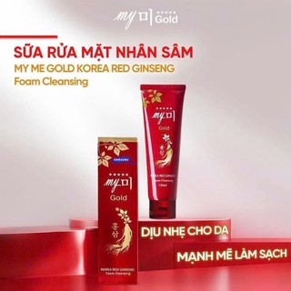 Sữa rửa mặt hồng sâm đỏ My Gold làm sạch nhẹ dịu cấp ẩm hỗ trợ ngăn ngừa lão hóa da 130ml