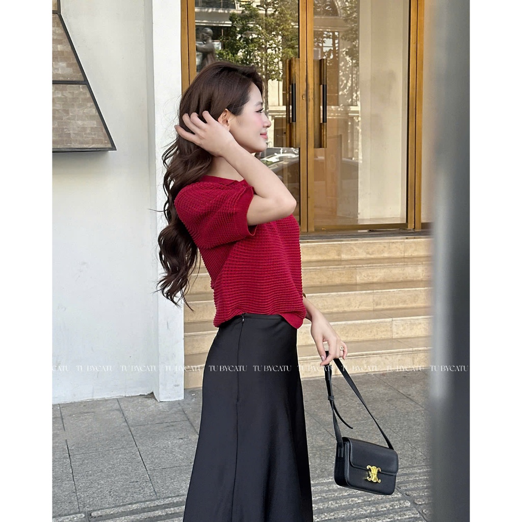 Ảnh TUBYCATU | Chân váy Satin Midi Skirt nhiều màu 4
