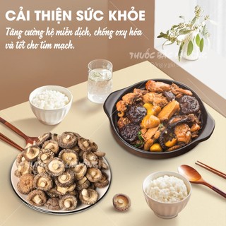 Nấm hương khô 100g (Nấm quý nấu canh, lẩu nấm, nấm dưỡng sinh. phục hồi sức khỏe) - Thuốc bắc lãn ông