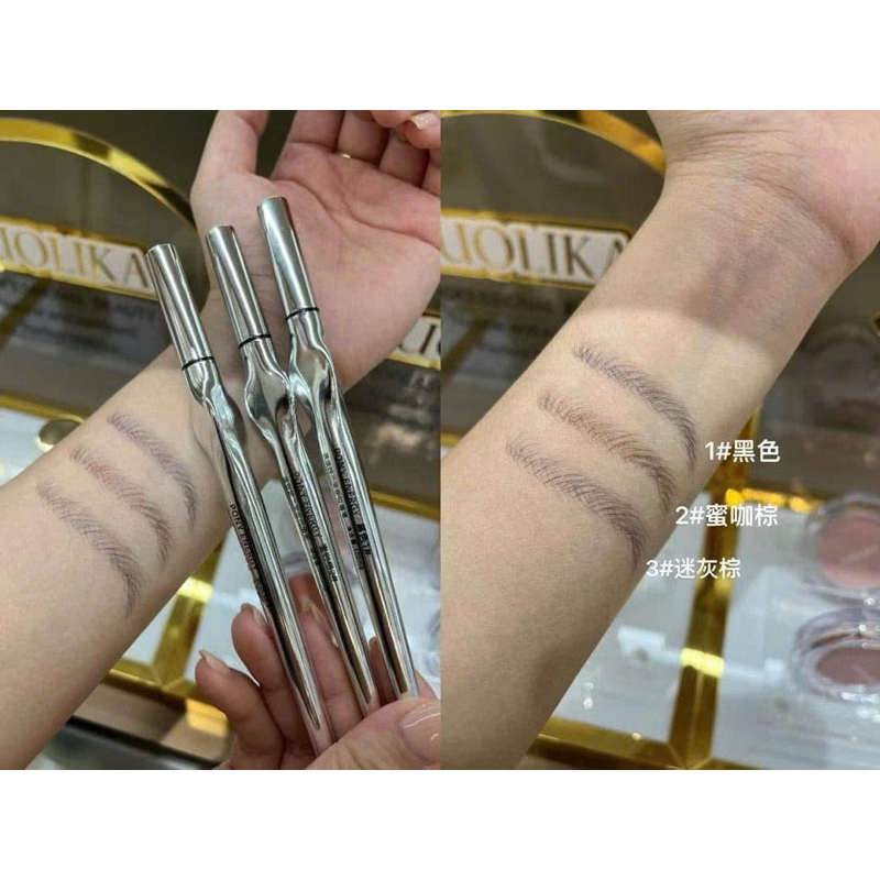 Bút nuớc phẩy sợi lông mày Pony, màu sắc tự nhiên, chống nước, chống lem
