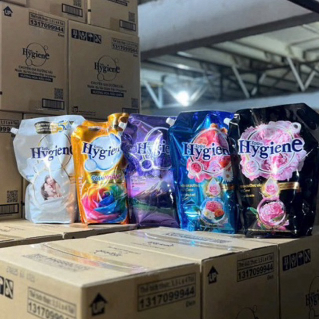 (Túi 3l-3.5kg) Nước xả vải Hygiene Thái Lan thơm lâu đậm đặc hương hoa tự nhiên chính hãng