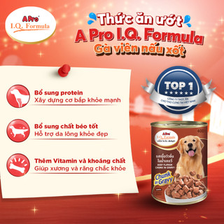 [COMBO] Pate cho chó trưởng thành A Pro I.Q.Formula Lon 400G - Thái Lan Pet Kool