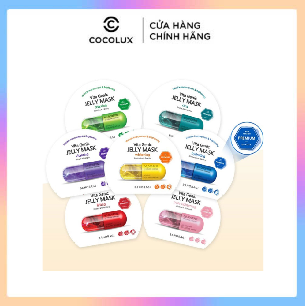 Combo 10 Mặt Nạ BANOBAGI Vita Genic Cocolux