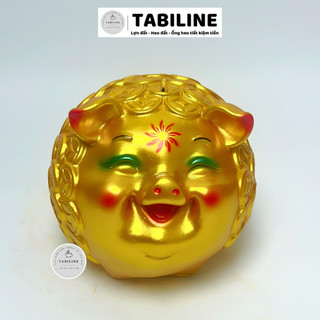 Heo đất ống tiết kiệm tiền lỗ ngang híp hàn quốc đồng tiền size nhỏ LD96 - TABILINE
