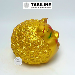 Heo đất ống tiết kiệm tiền lỗ ngang híp hàn quốc đồng tiền size nhỏ LD96 - TABILINE