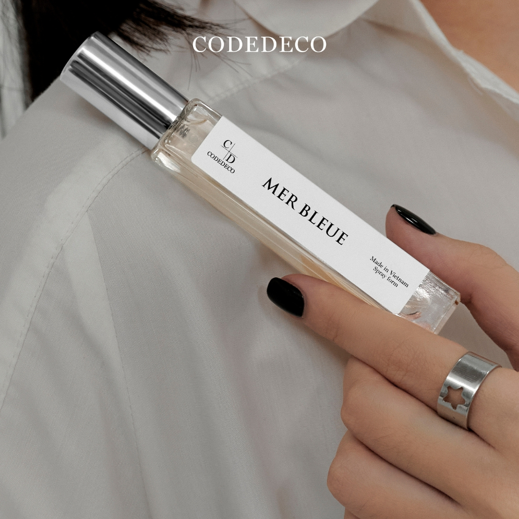 Ảnh Tinh dầu thơm nam CODEDECO Mer Bleue 10ml dạng xịt - Phóng khoáng, Nam tính, Trưởng thành 3