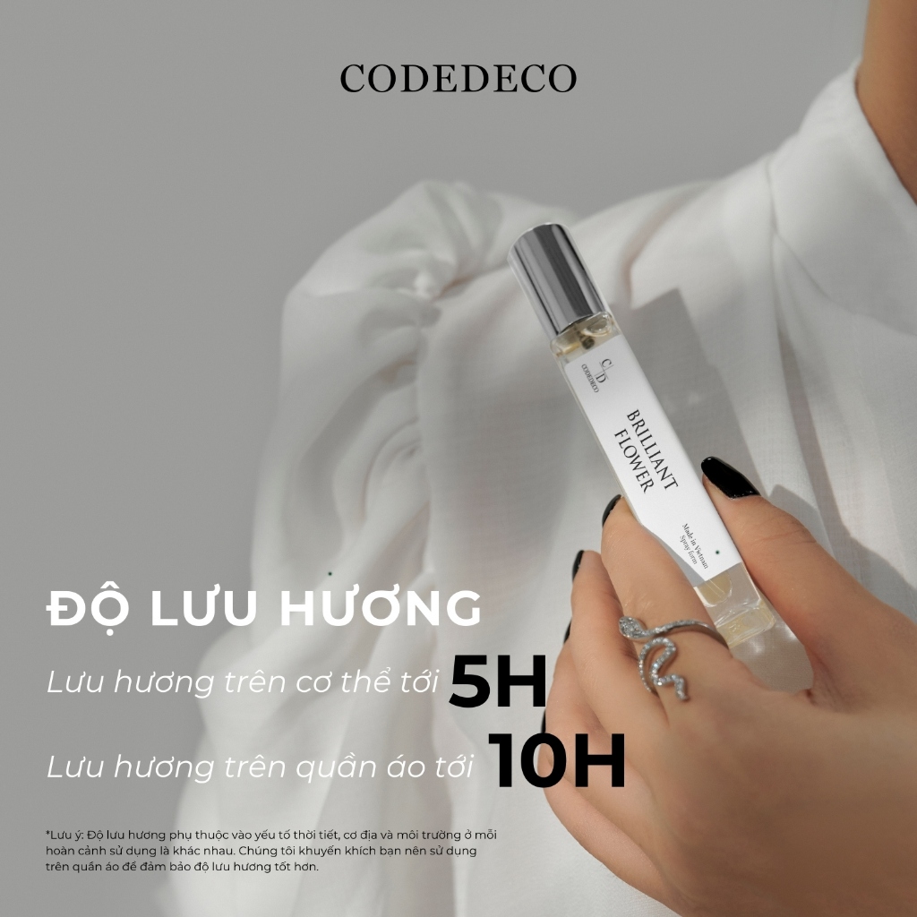 Ảnh Tinh dầu thơm CODEDECO Brilliant Flower 10ml dạng xịt - Quyến rũ, Sang trọng, Nữ tính 4