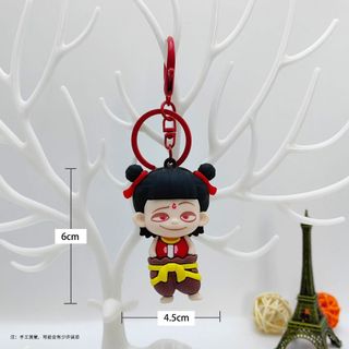 Móc Khóa Na Tra Ma Đồng Giáng Thế - Ngao Bích Cute Dễ Thương -Dây Treo Hình Na Tra Quà Tặng Keychain