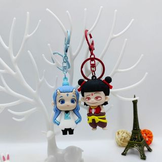 Móc Khóa Na Tra Ma Đồng Giáng Thế - Ngao Bích Cute Dễ Thương -Dây Treo Hình Na Tra Quà Tặng Keychain