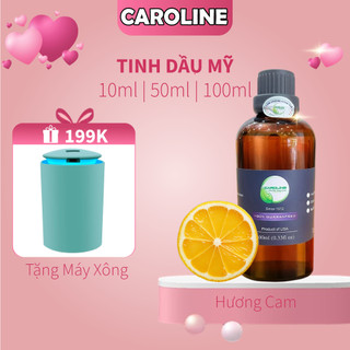 Tinh dầu thiên nhiên Caroline 10ml | Hương Cam Mỹ | Có kiểm nghiệm COA | Nhập khẩu Mỹ