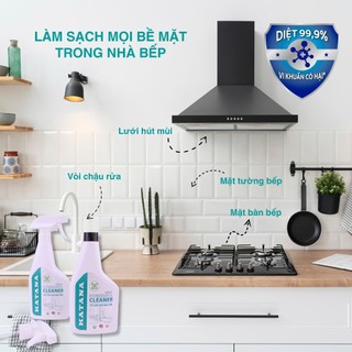 Xịt Tẩy Dầu Mỡ KATANA Cleaner 500ml - Làm Sạch Bóng Bếp Ga Bếp Từ Nồi Chiên 95% Tự Nhiên