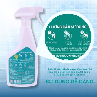 Xịt Đa Năng Làm Sạch Nhà Tắm KATANA Cleaner 500ml - Tẩy Cặn Canxi Ố Vàng Vòi Sen Inox, Bồn Cầu, Gương Kính