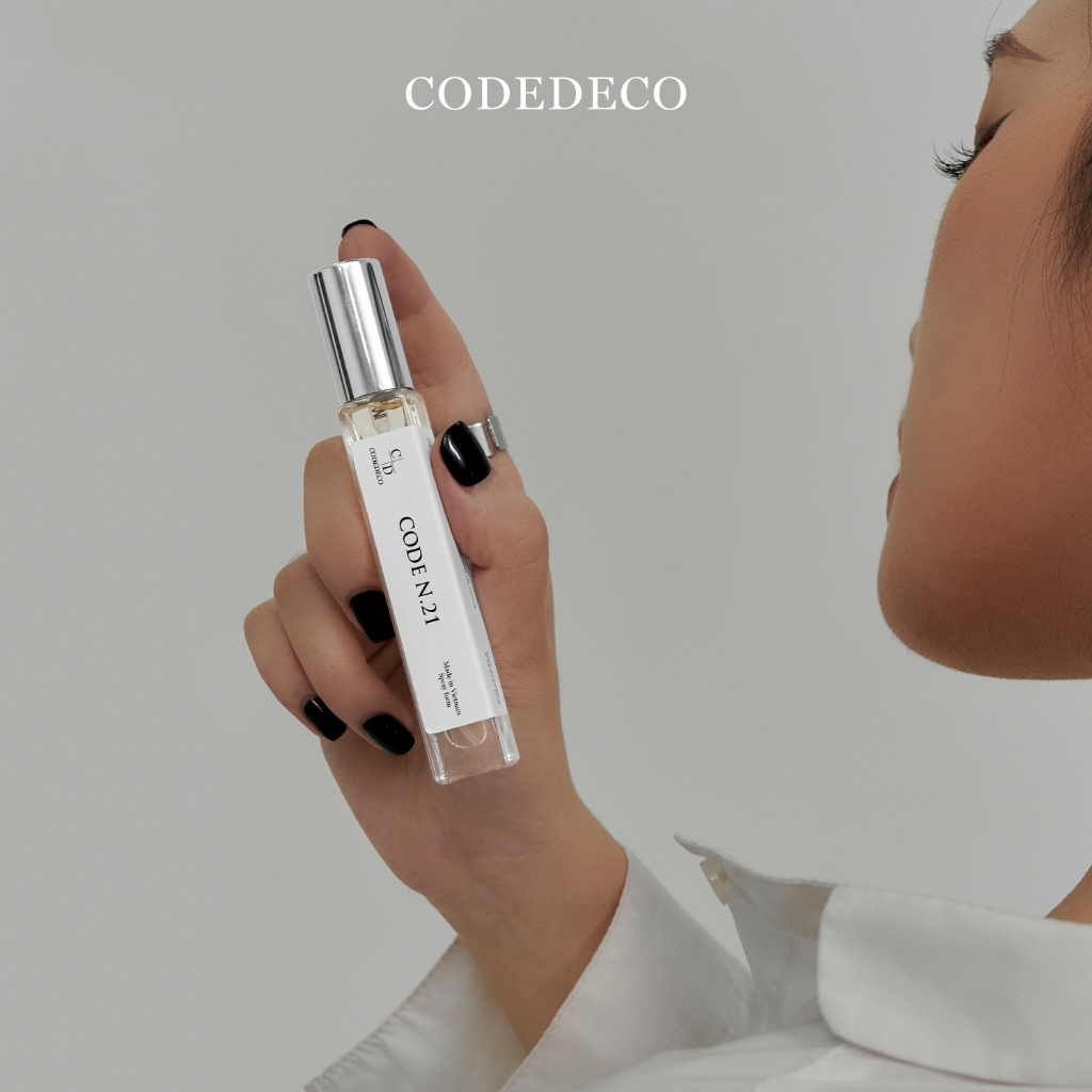 Ảnh Tinh dầu thơm nam CODEDECO CODE N.21 10ml dạng xịt - Phóng khoáng, Nam tính, Cuốn hút 3