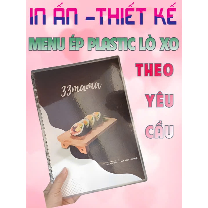 MENU ÉP NHỰA GÁY LÒ XO A4-A5 | Shopee Việt Nam