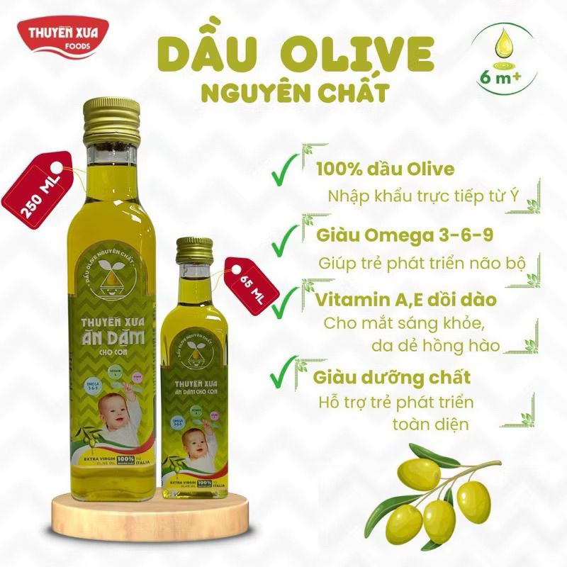 Dầu Ăn Dặm Cho Bé Nguyên Liệu Hạt Tự Nhiên (Oliu, Óc Chó, Gấc, Sachi, Mè, Hạt Lanh, Nước Mắm) - Thương Hiệu Thuyền Xưa
