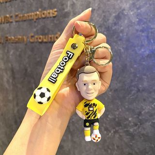 Móc Khóa Ronaldo, Messi, Haaland, Mbappe - Cực Ngầu - Dây Treo Bóng Đá - Quà Tặng Nam Cá Tính