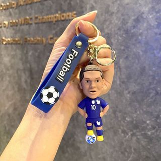Móc Khóa Ronaldo, Messi, Haaland, Mbappe - Cực Ngầu - Dây Treo Bóng Đá - Quà Tặng Nam Cá Tính