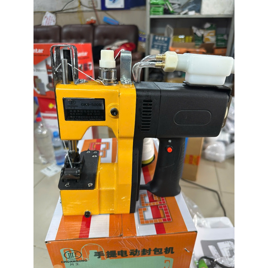 Máy Khâu Bao Cầm Tay GK9-500 hãng CHUANGONG – Có Bơm Dầu, Tặng Vỉ Kim & 1 Cuộn Chỉ Khi Đặt Hàng