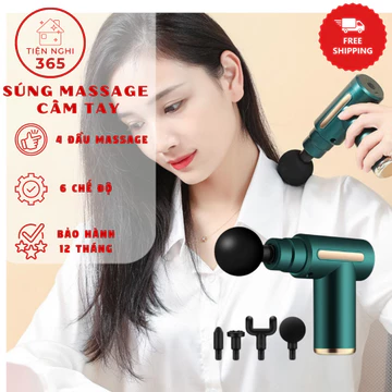 [Massage]Máy Massage Cầm Tay Súng Massage Toàn Thân Giảm Mỡ Giảm Nhức Mỏi Căng Cơ, Động Cơ Lõi Đồng