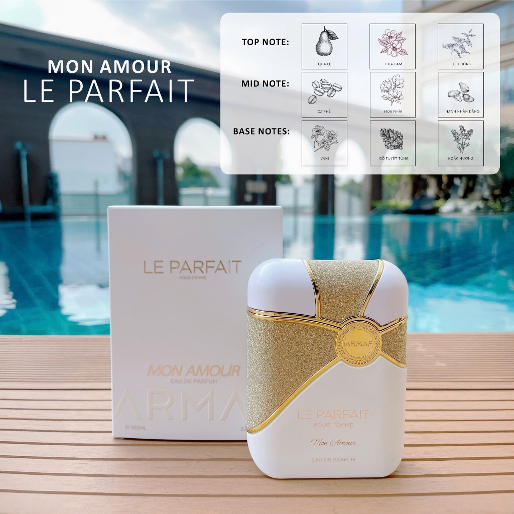 Hỏa tốc] Nước Hoa Nữ Armaf Le Parfait Pour Femme Mon Amour EDP