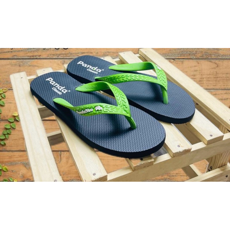 Dép tông Thái Gấu Trúc Panda Blue nam nữ đế cao su êm ái bền chắc - DéP, Slipper loại không viền