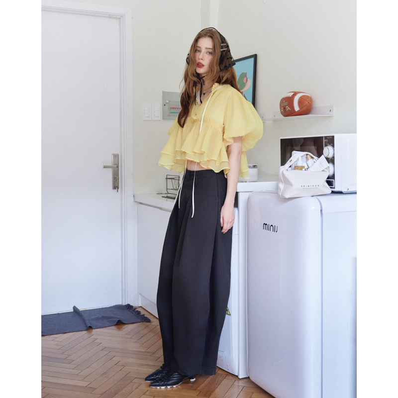 Icy Top - Remmus | Áo thiết kế babydoll tay bồng cho nữ