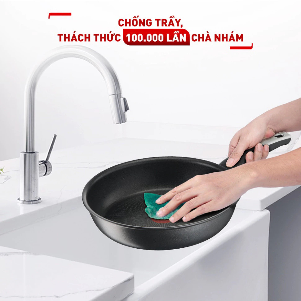 Chảo chiên sâu lồng Tefal Unlimited 28cm (G2551902) - Bảo hành chính hãng 24 tháng [Hỏa tốc Hcm]
