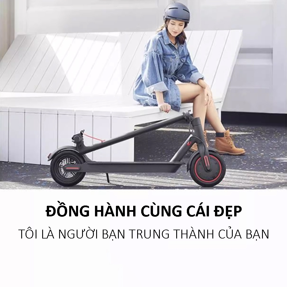 Xe Scooter Điện Mini Gấp Gọn Không Yên Cao Cấp , Phiên Bản Giới Hạn, Có Điều khiển App 20km/lần sạc, Tốc độ 30km/h
