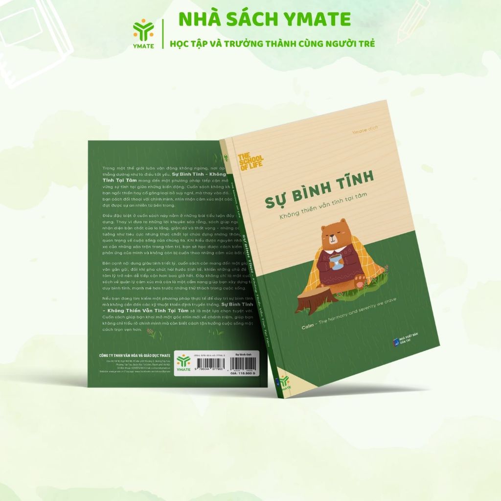 Ảnh Sách Sự Bình Tĩnh - Không Thiền Vẫn Tĩnh Tại Tâm - YMATE 1