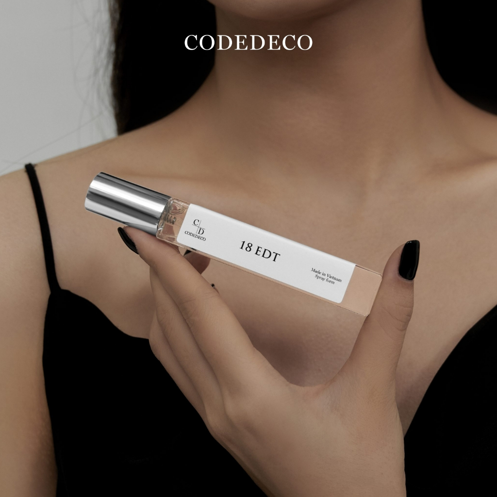 Ảnh Tinh dầu thơm nam CODEDECO 18 EDT 10ml dạng xịt - Tươi mát, Nam tính, Cuốn hút 3