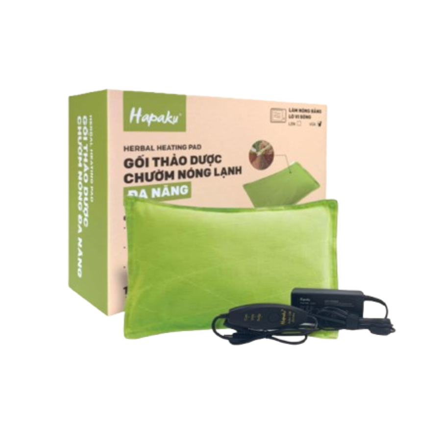 Ảnh Gối Thảo Dược Chườm Nóng Hapaku, Giảm Đau Vai Gáy, Nhức Mỏi Lưng Bụng, Giảm Đau Bụng Kinh 2