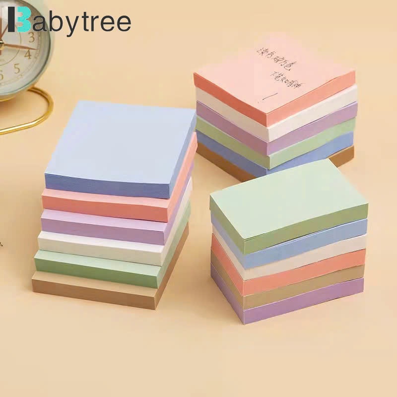 Giấy note BABYTREE dán ghi chú đánh dấu màu pastel set 400 tờ keo dính ...