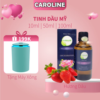 Tinh dầu xông thơm phòng thiên nhiên CAROLINE hương Dâu Full Size thơm mát ngọt dịu - Chính hãng