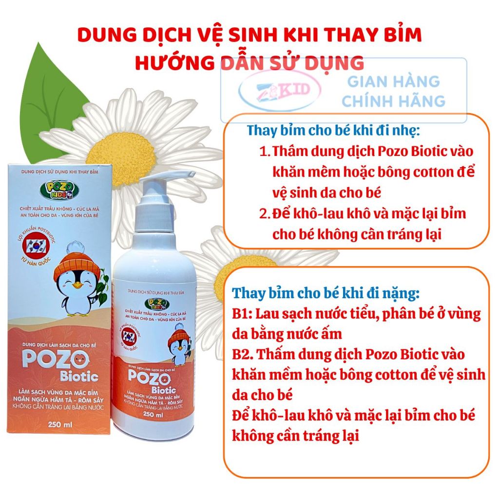 Sản Phẩm Dung Dịch Thay Bỉm Pozo - Dung dịch thay bỉm Pozo