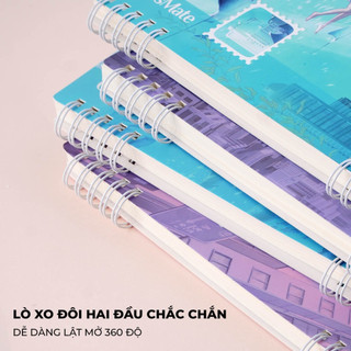 Sổ Lò Xo Kẻ Ngang A5/B5 150 Trang CLASSMATE, Sổ Tay Binder 100gsm Giấy Không Lem Dùng Ghi Chép 15-041A5/B5