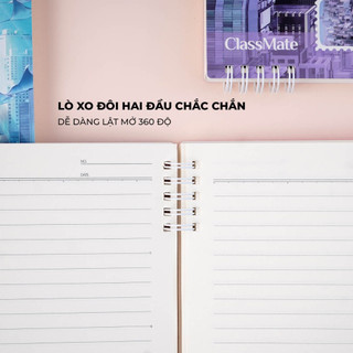 Sổ Lò Xo Kẻ Ngang A5/B5 150 Trang CLASSMATE, Sổ Tay Binder 100gsm Giấy Không Lem Dùng Ghi Chép 15-041A5/B5