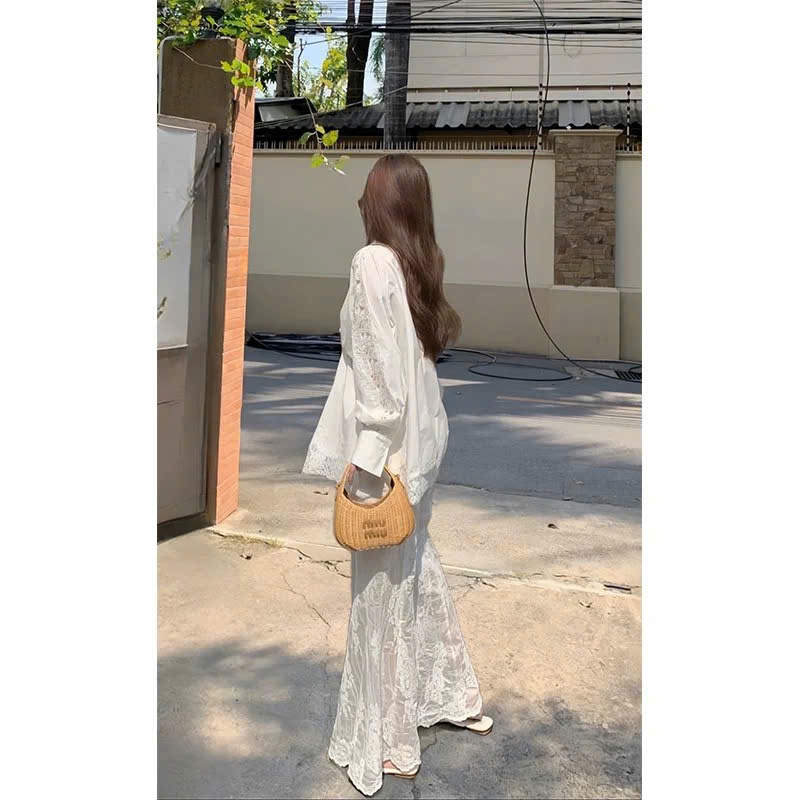 Áo sơ mi nữ form rộng phối ren tay hàng đẹp loại 1 có Bigsize, Sơ mi kiểu hè nữ,Sơ mi nữ đẹp
