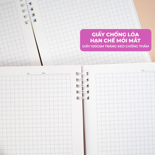 Sổ Lò Xo A5/B5 Kẻ Caro 150 Trang, Sổ Tay Ghi Chép CLASSMATE Định Lượng 100gsm Không Lem 15-040A5/B5