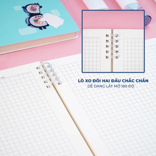 Sổ Lò Xo A5/B5 Kẻ Caro 150 Trang, Sổ Tay Ghi Chép CLASSMATE Định Lượng 100gsm Không Lem 15-040A5/B5